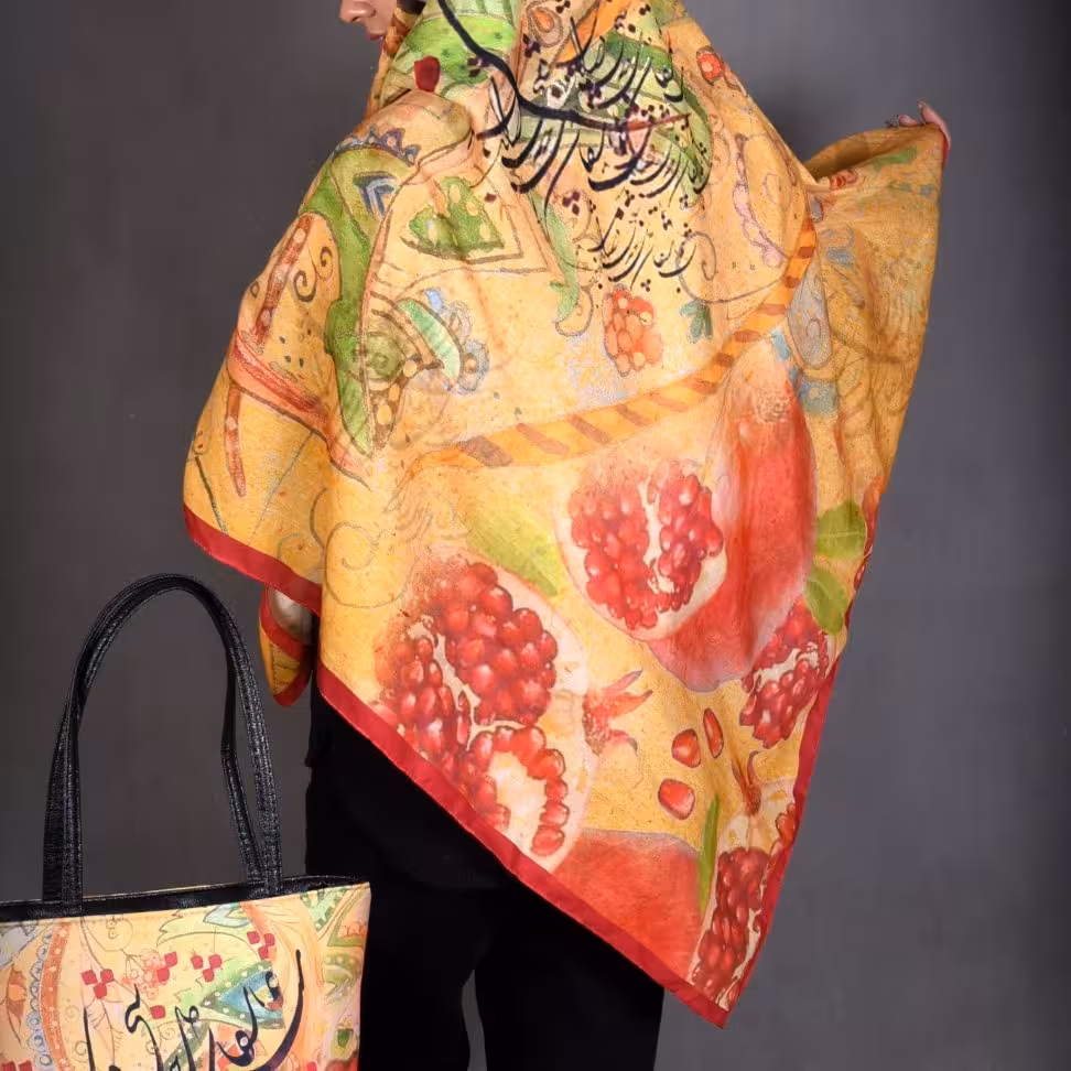 ست کیف و روسری یلدایی