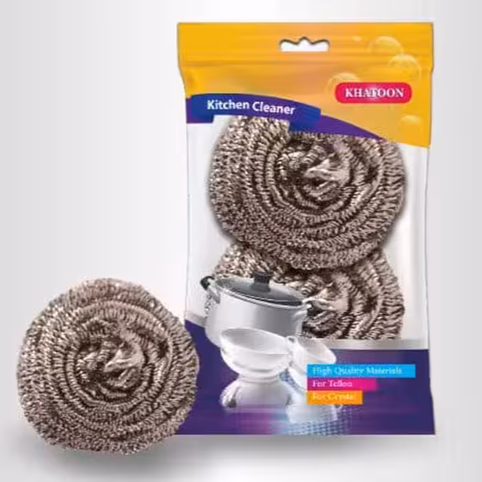 سیم ظرفشویی 20 گرم  2 عدد (خاتون)