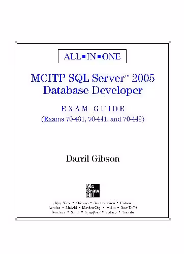 خرید و دانلود نسخه کامل کتاب MCITP SQL Server 2005 Database Developer All-in-One Exam Guide (Exams 70-431, 70-441 &amp; 70-442) (All-in-One)