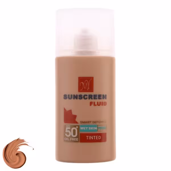 فلوئید ضد آفتاب رنگی مای SPF 50 مدل Smart Defense حاوی محافظ UVA و UVB مناسب انواع پوست حجم 50 میلی لیتر