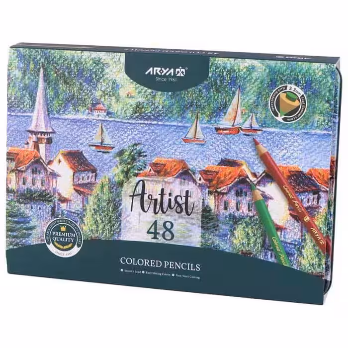 مداد رنگی 48 رنگ آریا Arya 3904