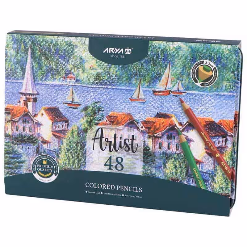 مداد رنگی 48 رنگ آریا Arya 3904