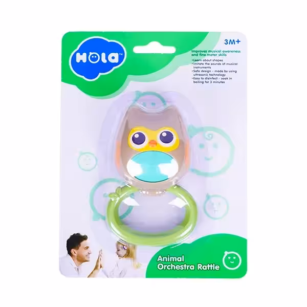 جغجغه و دندانگیر هولا تویز طرح جغد