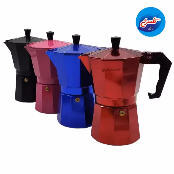 اسپرسوساز موکاپات رنگی 6 کاپ