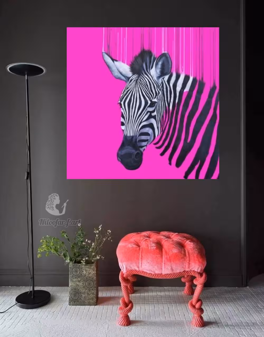 تابلو دکوراتیو ابعاد بزرگ گوره خر کد 247