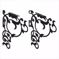 پایه نگهدارنده طبقه دیواری مدل اسلیمی کد A-ESHP131 بسته دو عددی | کالا مکس