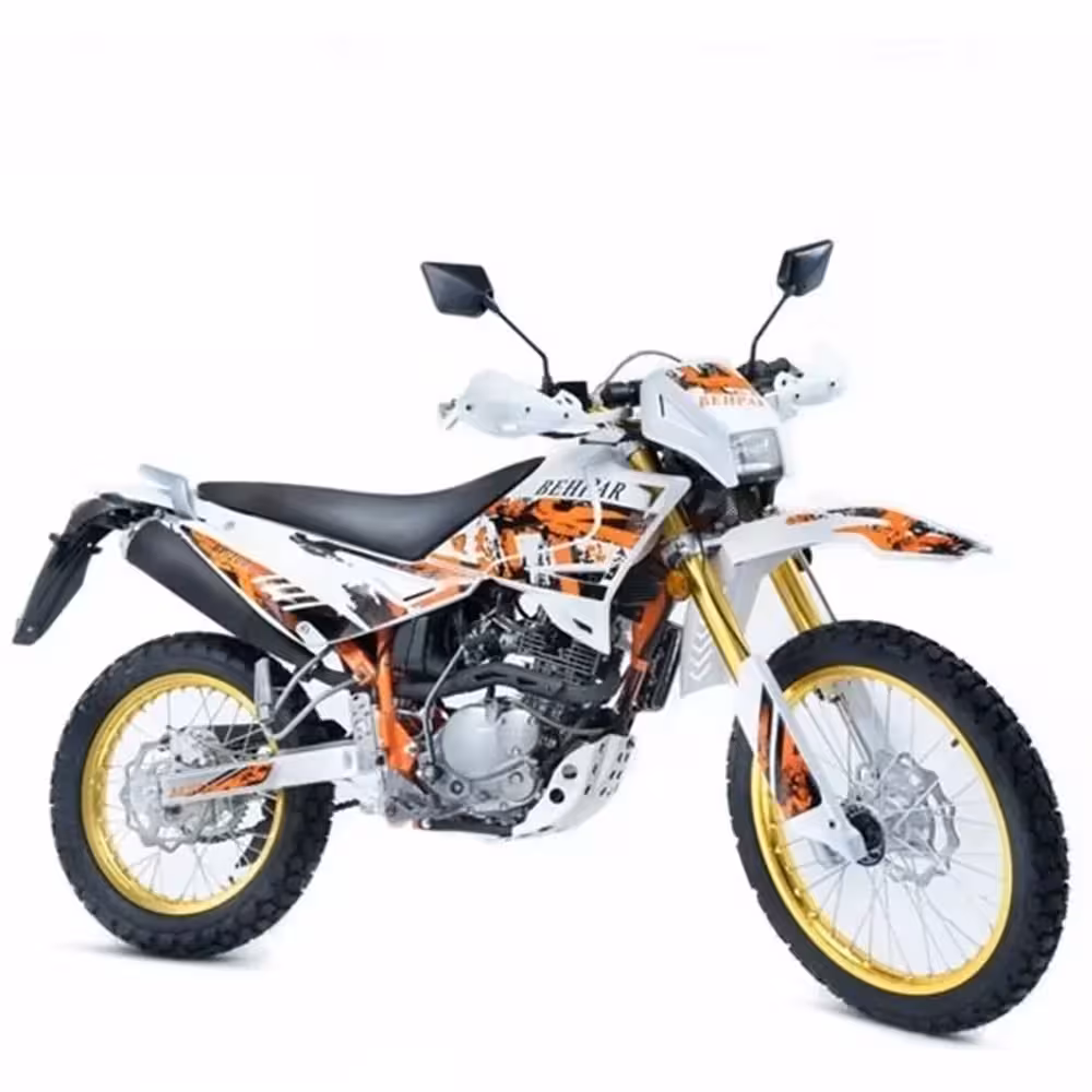 برچسب بدنه کامل همراه با برچسب باک موتورسیکلت تریل بهپر