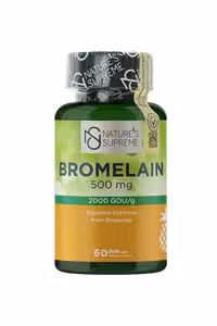 قرص بروملین 500 میلی گرم Natures Supreme - بسته 60 عددی