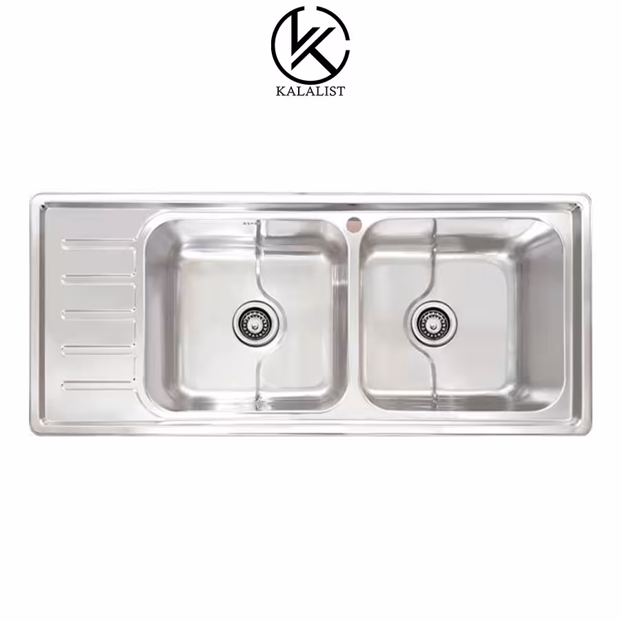 سینک ظرفشویی توکار برند نگین الماس مدل SA108