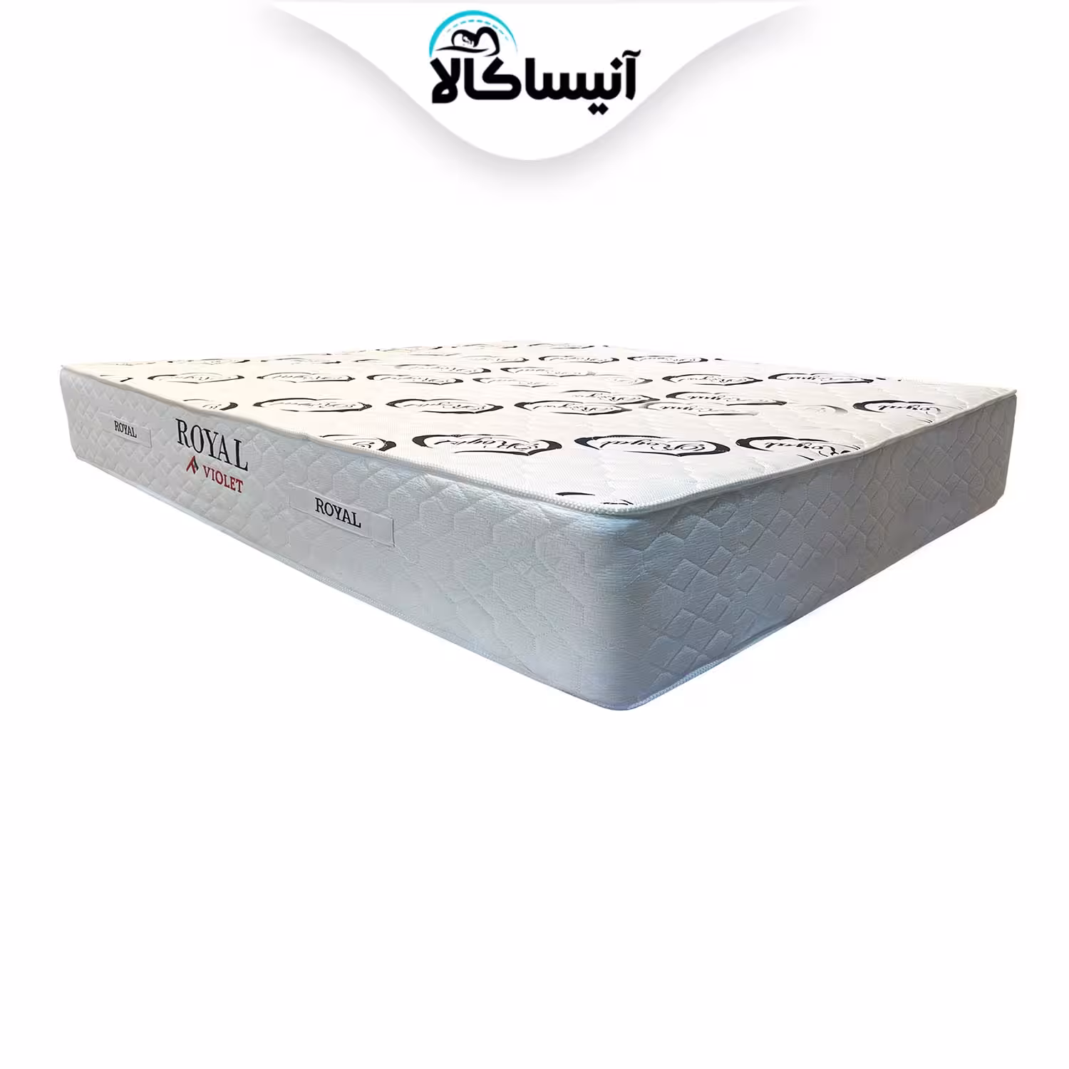 تشک دو نفره رویال مدل طبی تمام ریباند 100 سایز 200 × 180 سانتی متر