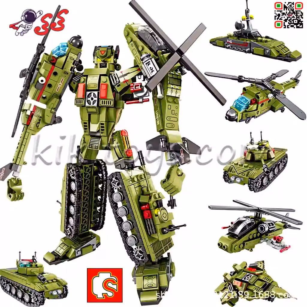 لگو جنگی ربات ترنسفورمرز ترکیبی SEMBO BLOCK 105330-105335