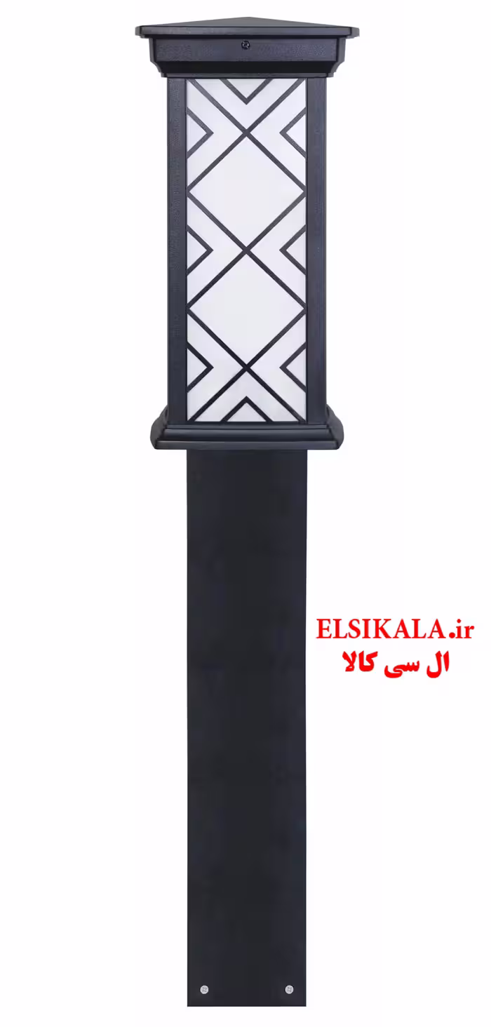 چراغ چمنی 90 سانت درتا بلند طرحدار آلمینیوم دایکاست