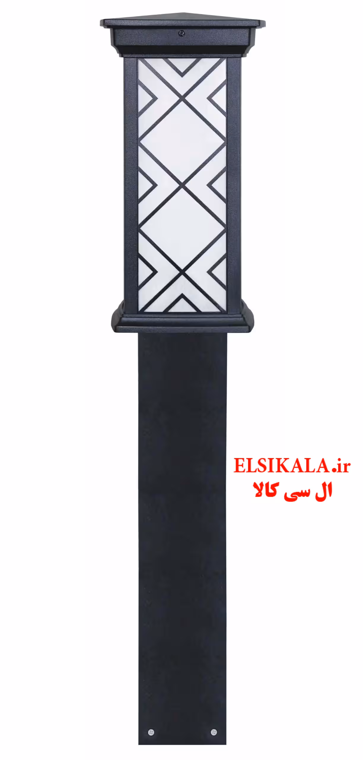 چراغ چمنی 90 سانت درتا بلند طرحدار آلمینیوم دایکاست
