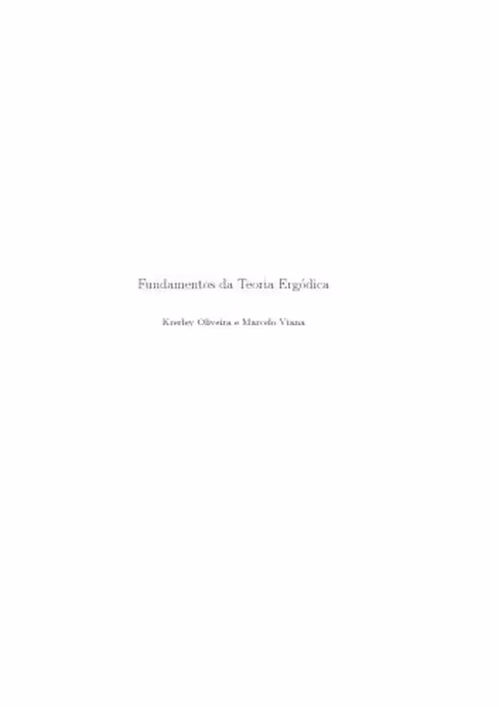 خرید و دانلود نسخه کامل کتاب Fundamentos da Teoria Ergódica