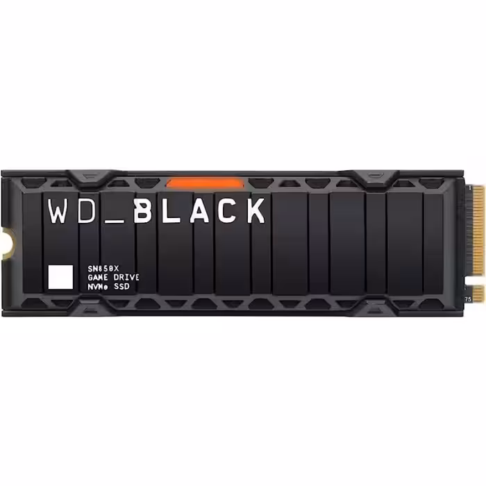 حافظه SSD اینترنال وسترن دیجیتال حافظه اس اس دی اینترنال وسترن دیجیتال مدل Black SN850X Heatsink M.2 2280 NVMe ظرفیت 2 ترابایت