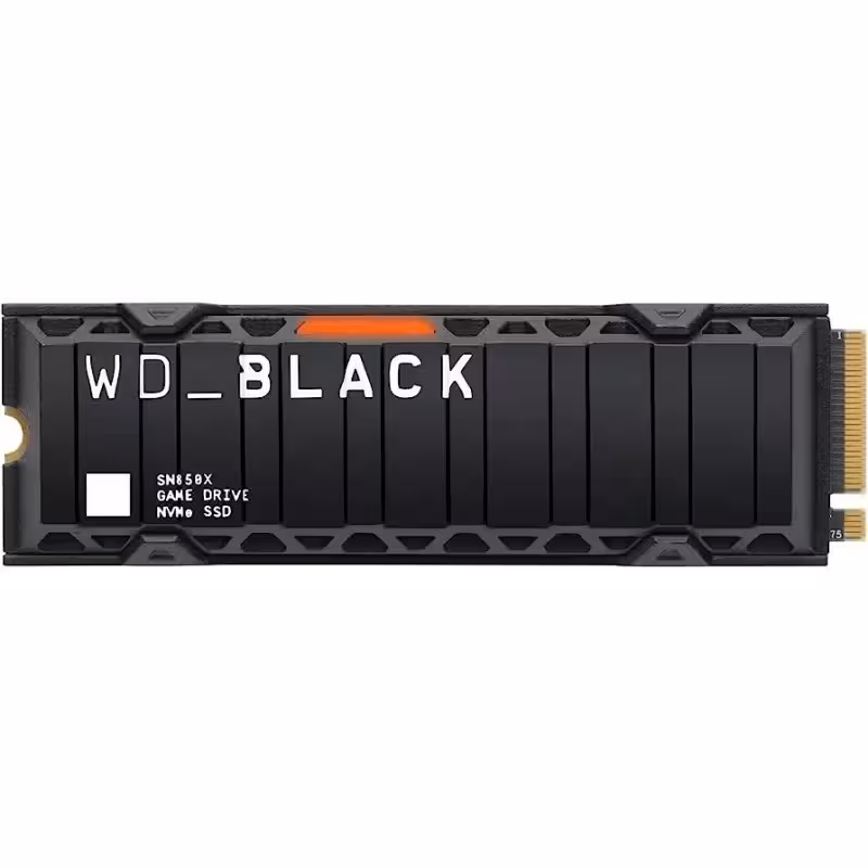 حافظه SSD اینترنال وسترن دیجیتال حافظه اس اس دی اینترنال وسترن دیجیتال مدل Black SN850X Heatsink M.2 2280 NVMe ظرفیت 2 ترابایت