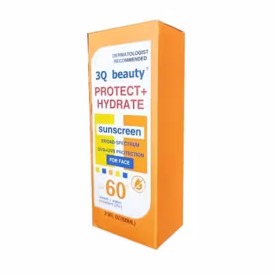 کرم ضد آفتاب بدون رنگ 3Q beauty حاوی SPF 60 حجم 100 میلی لیتر
