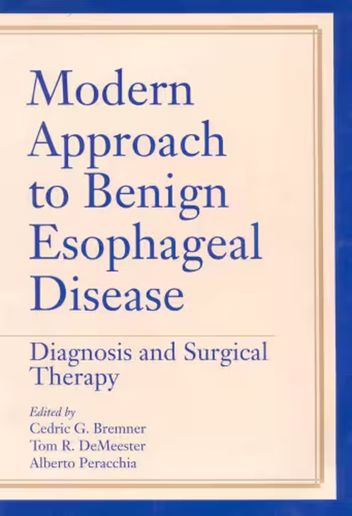خرید و دانلود نسخه کامل کتاب Modern Approach to Benign Esophageal Disease