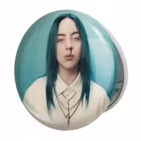آینه جیبی خندالو طرح بیلی آیلیش Billie Eilish مدل تاشو کد 2650