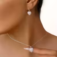 نیم ست مدل قلبی از برند YSX . کد N80..