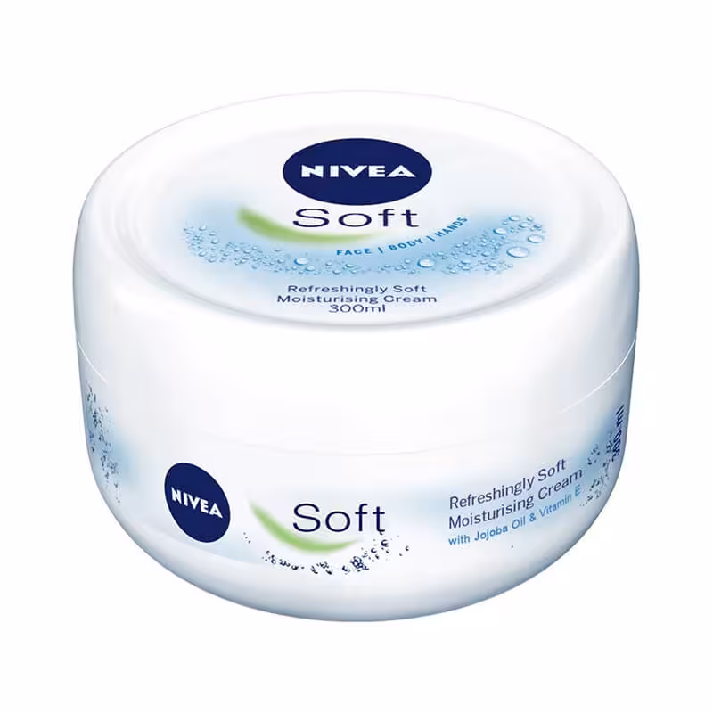 کرم نرم کننده و مرطوب کننده نیوا مدل Nivea Soft حجم 300 میلی