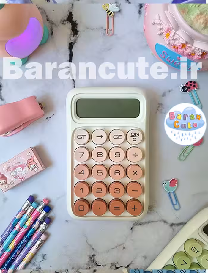 ماشین حساب مدل دکمه پاستیلی سایز متوسط 2