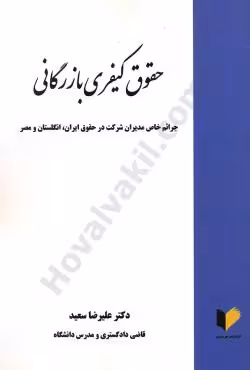حقوق کیفری بازرگانی
