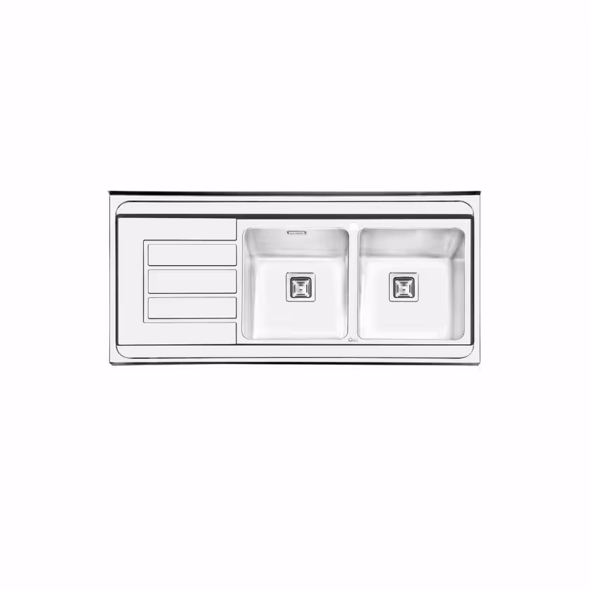 سینک ظرفشویی ایلیا استیل – مدل 1062
