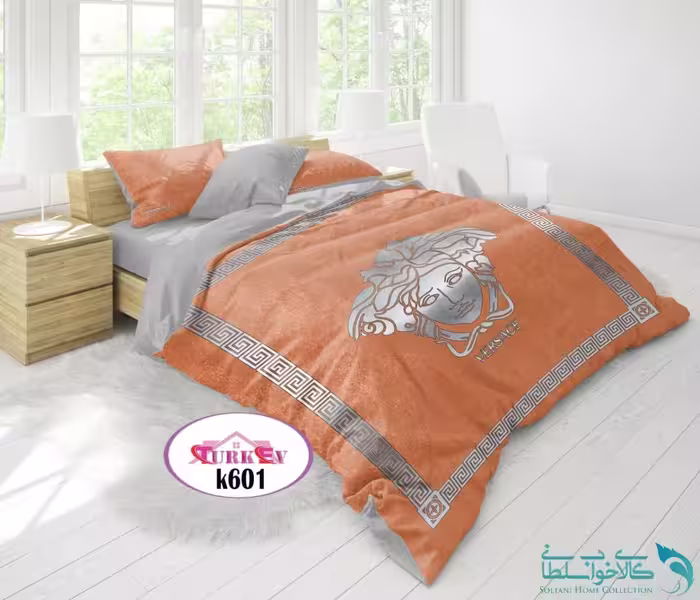 روتختی طرح ورساچه نارنجی برند Turkev کد K601