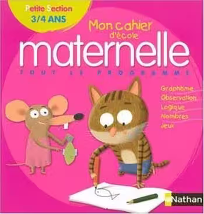 کتاب زبان فرانسه مهد کودک mon cahier d’ecole maternelle petit section 3 /4