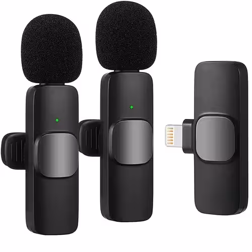 ست میکروفن یقه ای بیسیم مدل K9 Dual Lightning