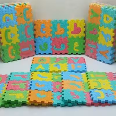 فوم پازلی اعداد و حروف فارسی کوچک