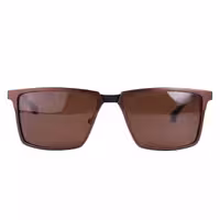 عینک آفتابی مردانه پلیس آلومینیومی قهوه ای 8633/3