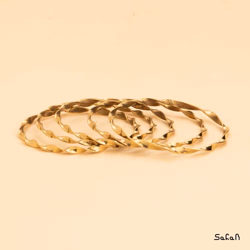 ست النگو 5 تایی مارپیچ