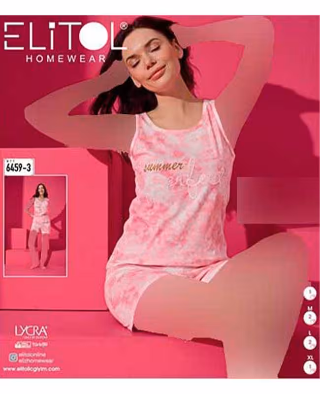 تاپ و شورتک زنانه کد 3-6459