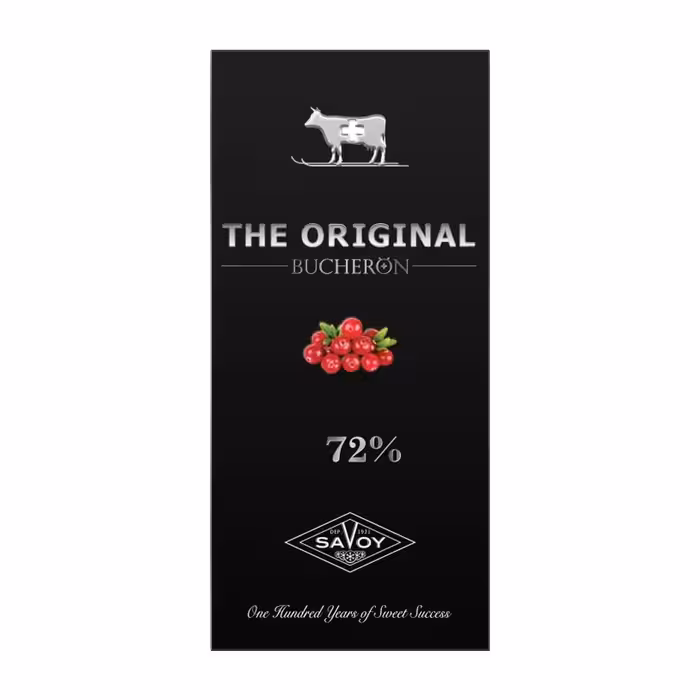 شکلات تلخ تخته ای بوچرون با تکه‌های کرنبری 90 گرم