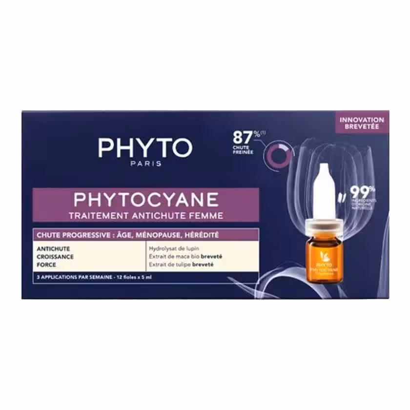 قیمت و خرید سرم ریزش مو زنانه فیتو مدل PHYTOCYANE PROGRESSIVE HAIR LOSS TREATMENT اورجینال