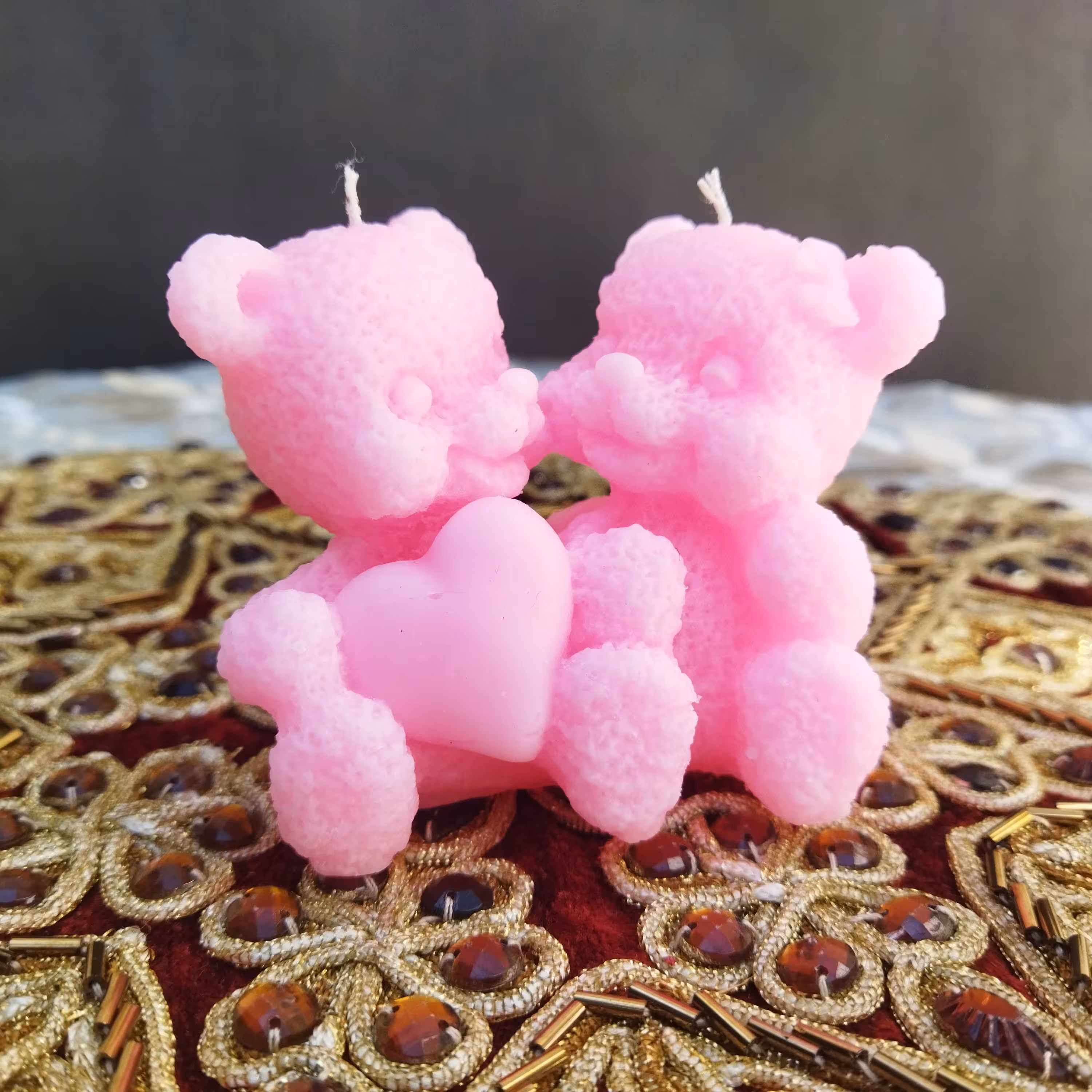 شمع  خرسی دو قلو