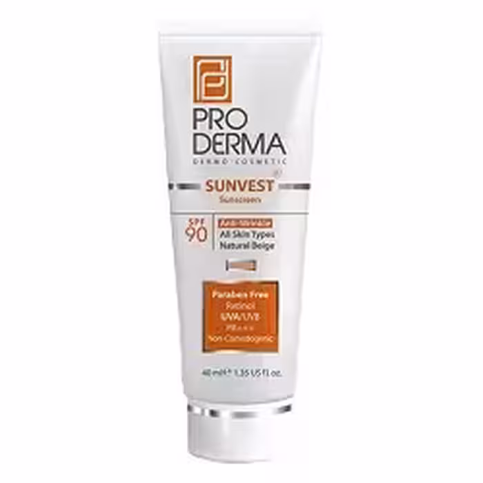 کرم ضد آفتاب و ضد چروک رنگی پرودرما (SPF90)