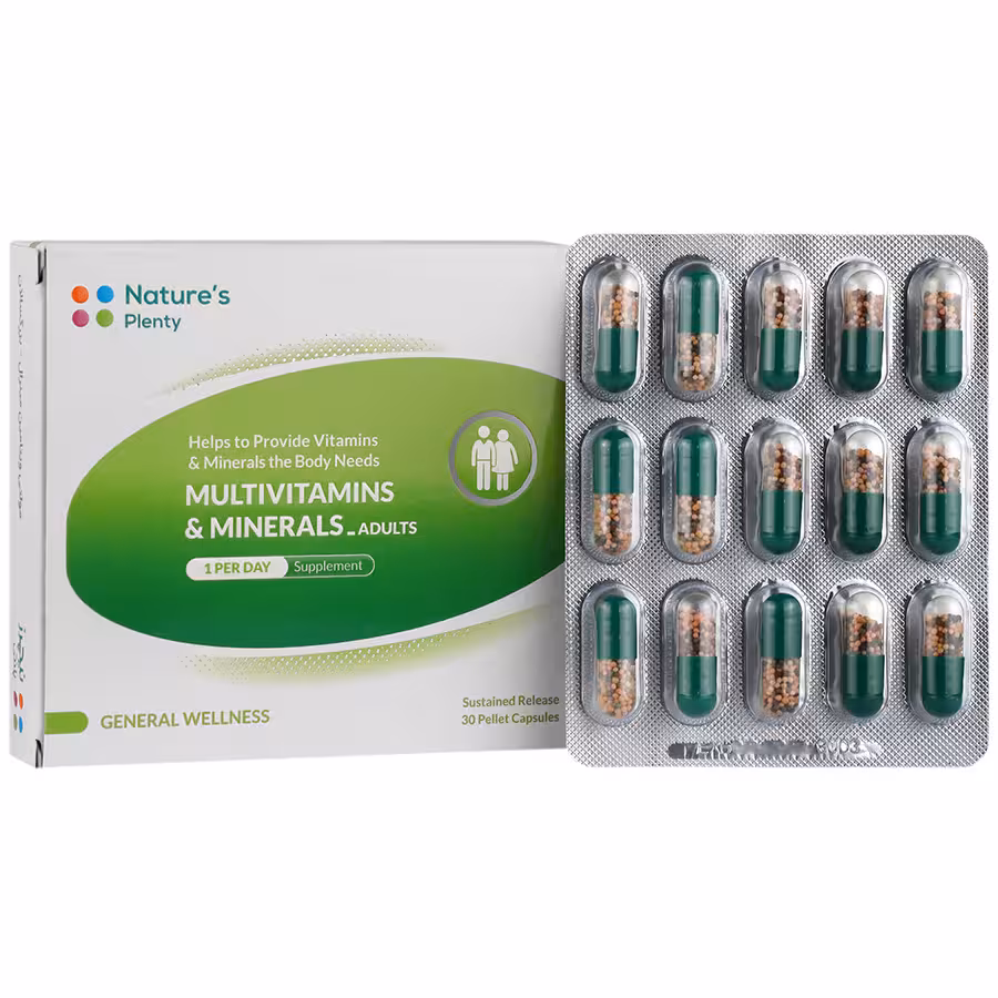 مولتی ویتامین مینرال  نیچرز پلنتی بزرگسالان 30 عددی