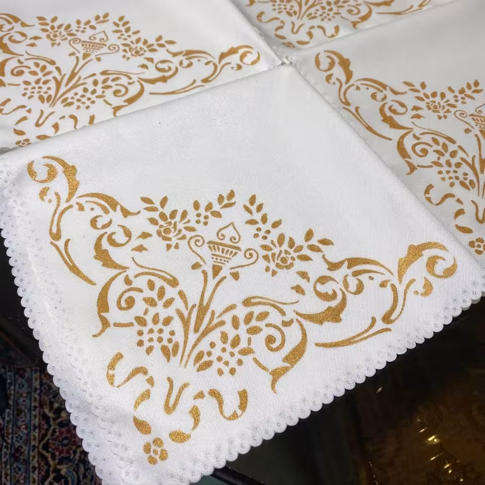 دستمال سفره طرح چینی پردیس مدل آوا(پک 18 تایی)