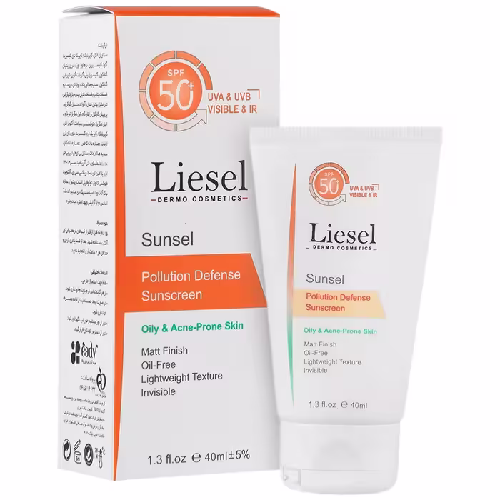 کرم ضدآفتاب spf50 بی رنگ مناسب پوست چرب و مستعد آکنه 40میل _ لایسل