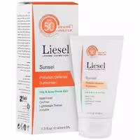 کرم ضدآفتاب spf50 بی رنگ مناسب پوست چرب و مستعد آکنه 40میل _ لایسل
