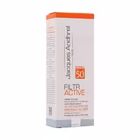 کرم ضد آفتاب بی رنگ SPF50 ژاک آندرل پاریس مدل فیلتر اکتیو، مناسب پوست معمولی