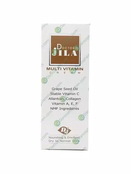 کرم مرطوب کننده مولتی ویتامین دکتر ژیلا مناسب پوست های نرمال تا خشک 50 گرم – Doctor Jila