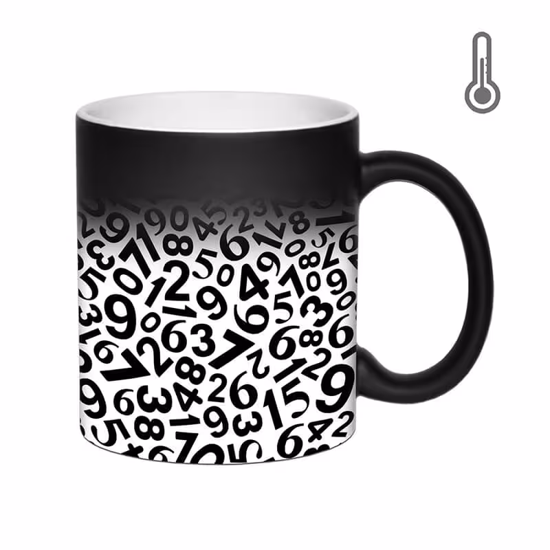 خرید و قیمت ماگ حرارتی طرح اعداد انگلیسی کد 1748