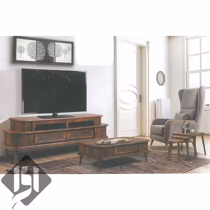 میز جلو مبلی و میز تلویزیون کرکره ای