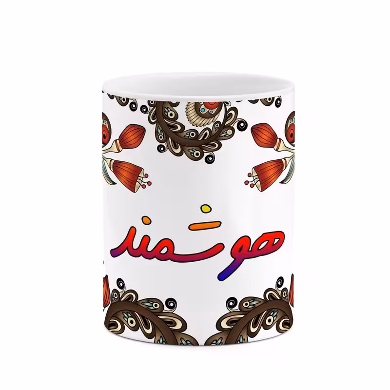 ماگ   اسم هوشمند  سنتی گل و بته کد mgh48318