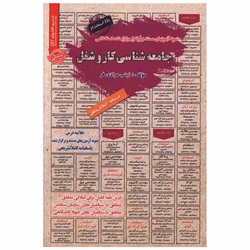 کتاب نمونه آزمون های استخدامی جامعه شناسی کار و شغل اثر زینب مرادی فر