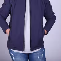 بارانی مردانه D114 برساد رنگ سرمه ای سایز 2XL